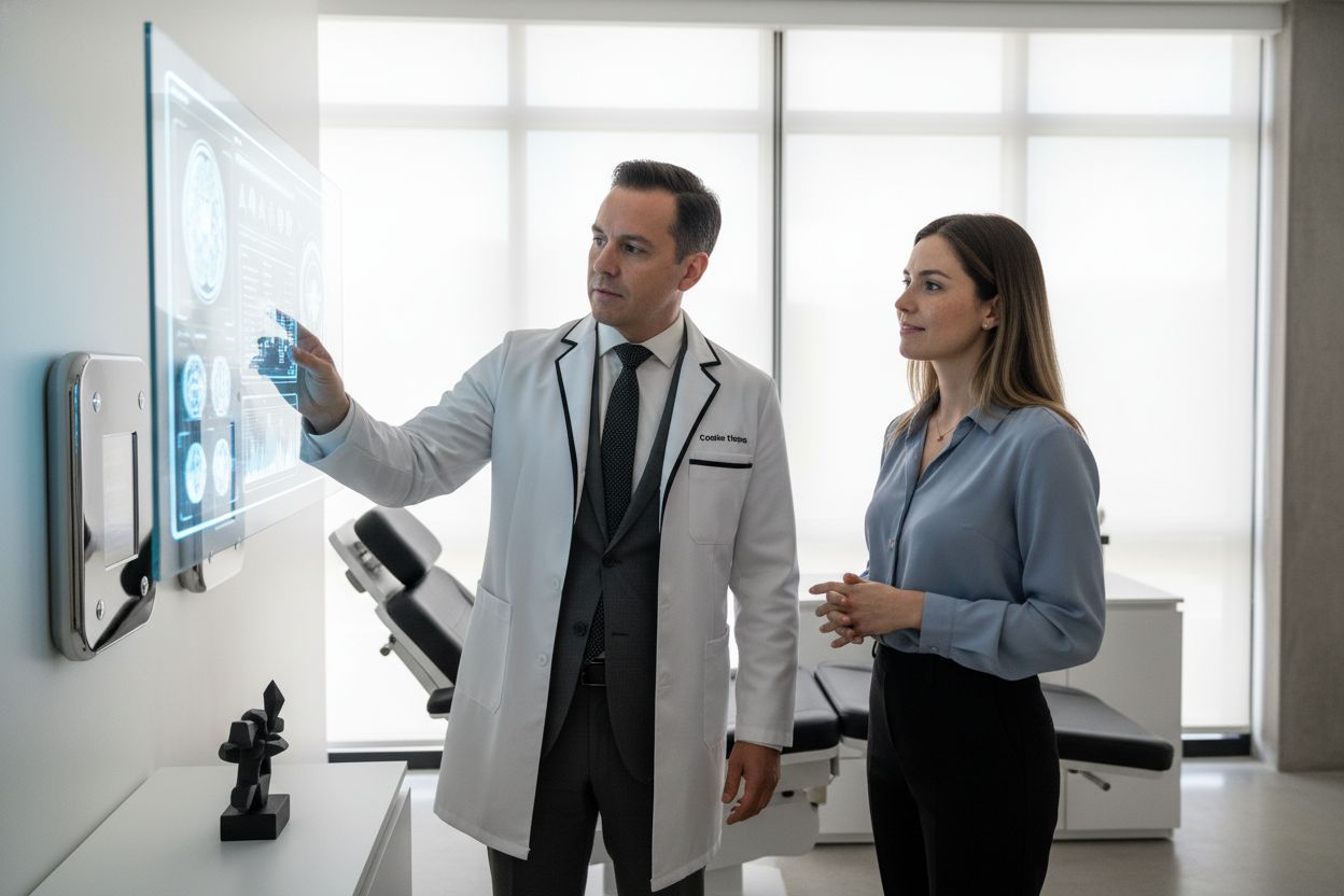 consultorio médico moderno IA