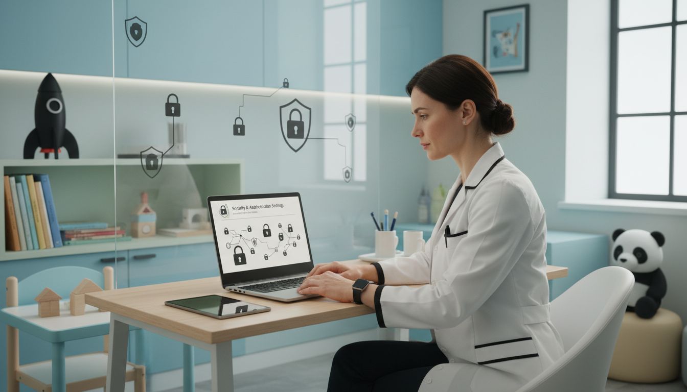 consultorio pediátrico seguro tecnología